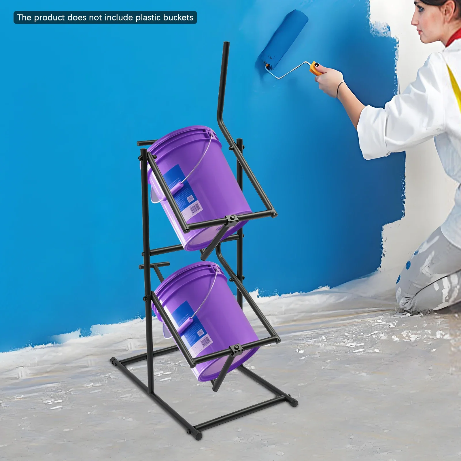 

Стойка для самосвал с двумя ведрами, стойка для двойного ведра на 20 л, самосвал для баллонов с двойным ведром, стойка для двойного ведра