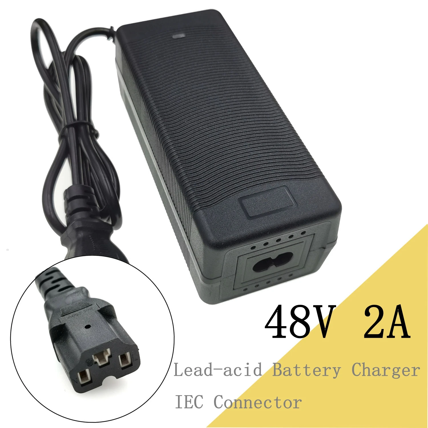 48V 2A Lead-acid Battery Charger out put  57.6V for 12V 4S Lead acid Battery with IEC Connector