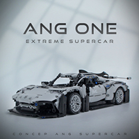 ANG ONE Sports race car Building blocks model ornament Originality Puzzle assembly Toy Boy's Gift