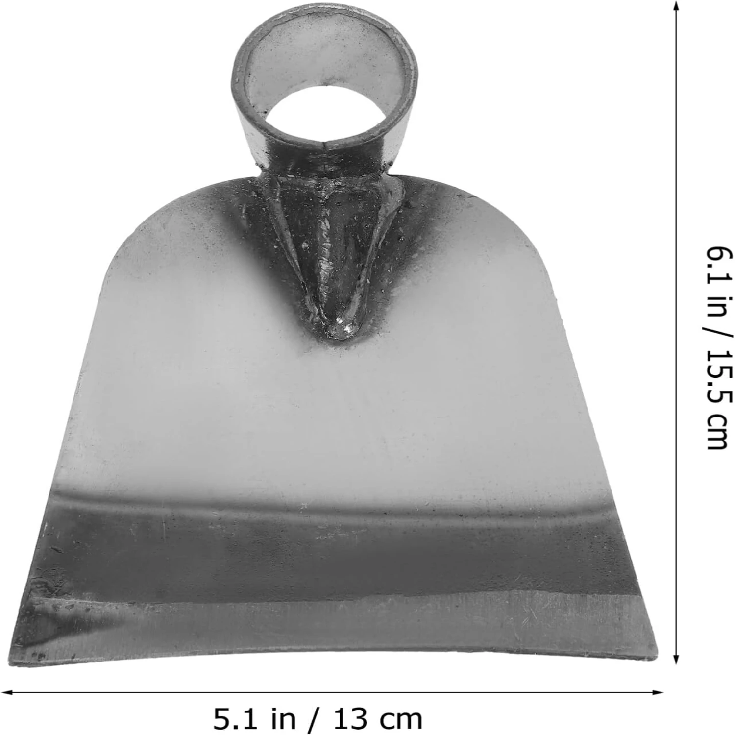 رأس مجرفة يدوية، مجرفة رأس مجرفة للحديقة، مجرفة إزالة الأعشاب الضارة، معاول فولاذية للذراع، رؤوس زراعة الزراعة، أداة البستنة #6