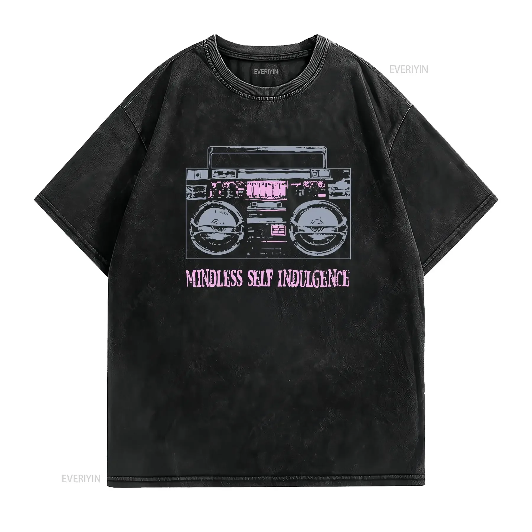 Mindless Self Indulgence Band concerT T Shirt vintage black womens small vintage Washed Slightly Casual graphic homme Soft