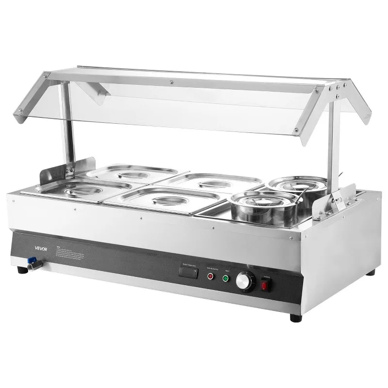 

Коммерческая суповая грелка с крышкой Чайник для супа с 2 кастрюлями и 4 кастрюлями