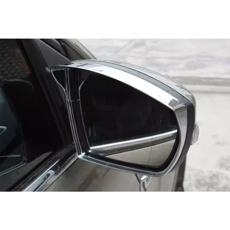Chrome ABS Car Rearview Mirror Rain Eyebrow Cover Trim Stickers For Ford Escape Kuga 2013-2018 Car Styling Accessories