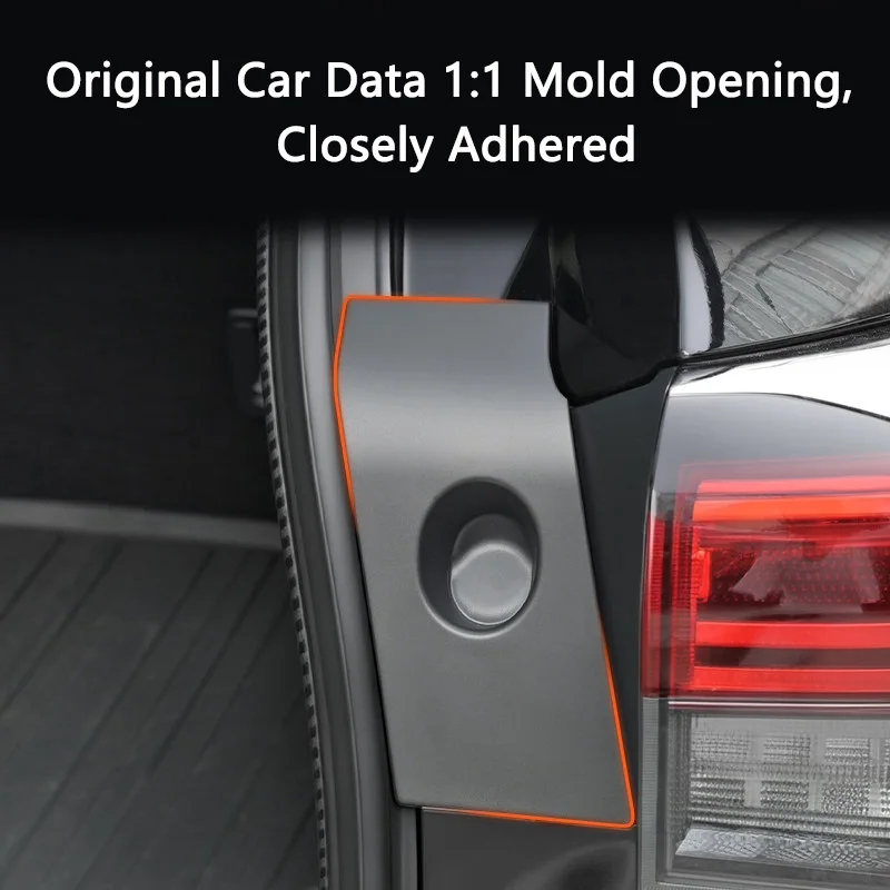 QHCP Car Tailgate Gap Cover Trim ABS Anti-blocking Trunk Side Door Screw Cover Fits For Toyota Highlander Crown Kluger 2022-2026