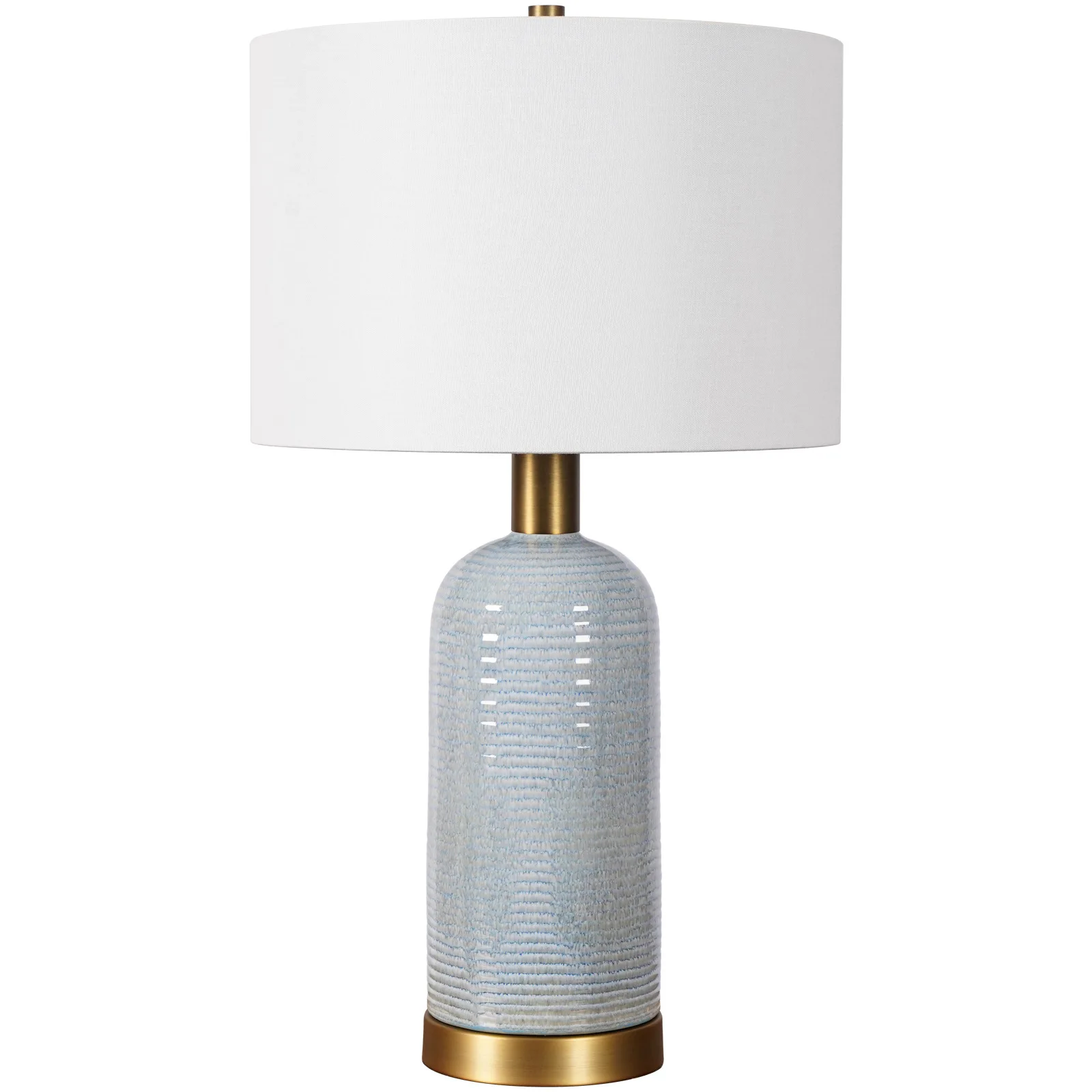 

Nordic stripes gradually change ceramic table lamp, home living room, decorative European bedroom atmosphere bedside lamp