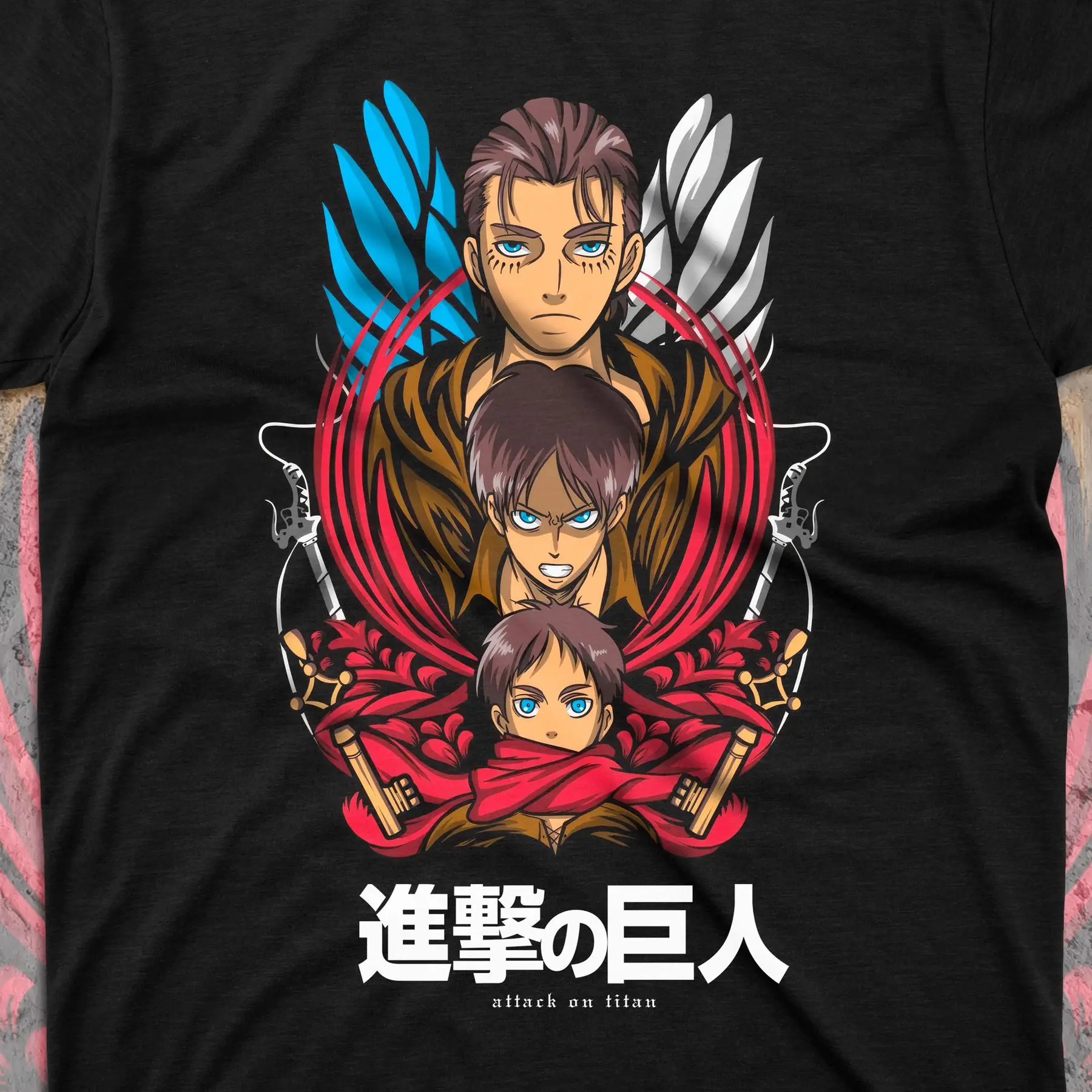 T-shirt with Attack on Titan print - Eren Yeager