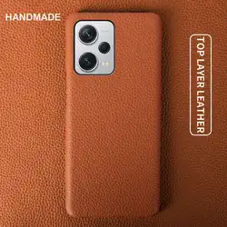 For Xiaomi Redmi Note 13 Pro+ Case Luxury Genuine Leather Phone Cover For redmi Note12 Pro plus Protection Fundas Mi 12Lite Capa