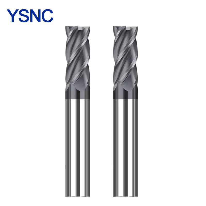 كربيد بوصة قاطعة المطحنة HRC55 1/8 3/16 1/4 5/16 3/8 1/2 5/8 3/4 3.175 4.76 6.35 7.94 9.53 12.7 15.88 مللي متر 4 الناي قاطع مسطح