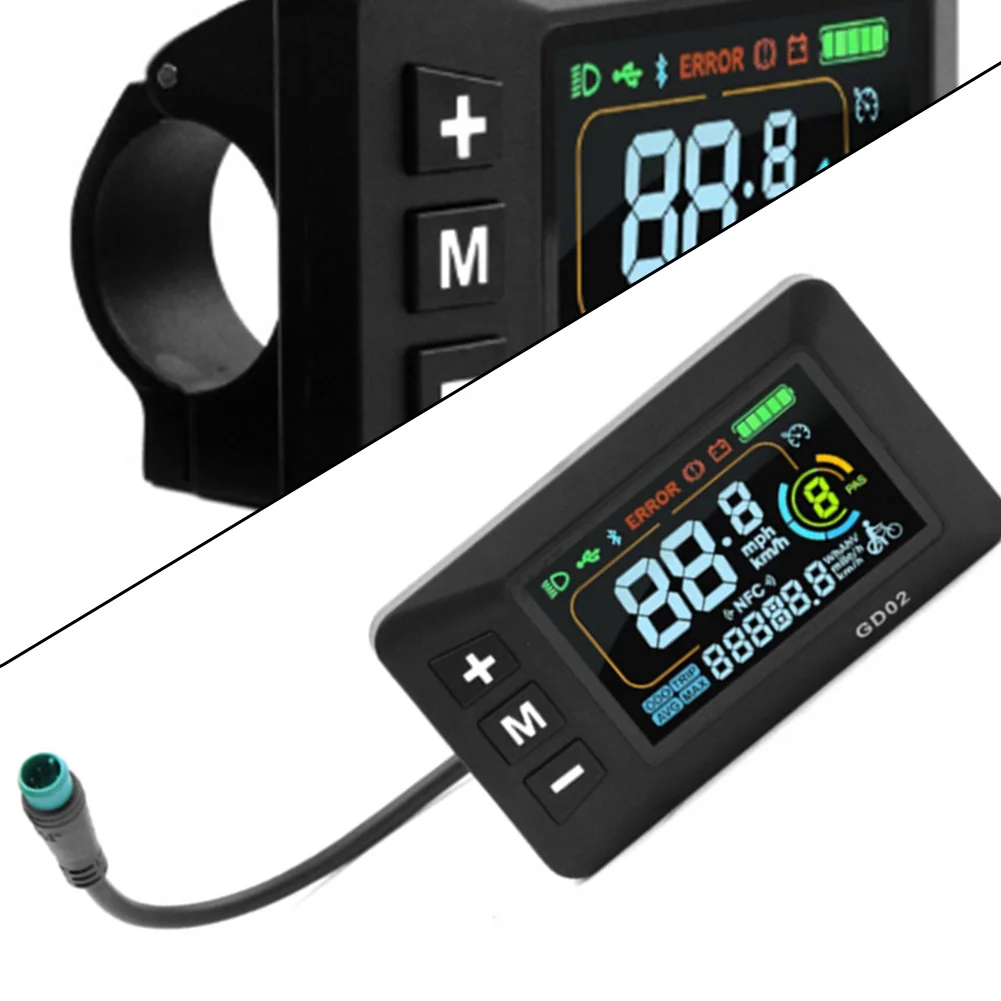 

Hot Sales Mountain Bike Lithium Battery Modification GD02 Electric Scooter Intelligent LCD Color Screen Instrument Panel Parts