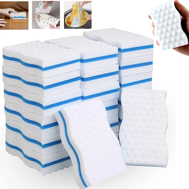 24x weißer magischer Schwamm Reinigung Melamin Schwamm magischer Radiergummi für Schwimmbad wand Badezimmer Küche Boden Wand fenster