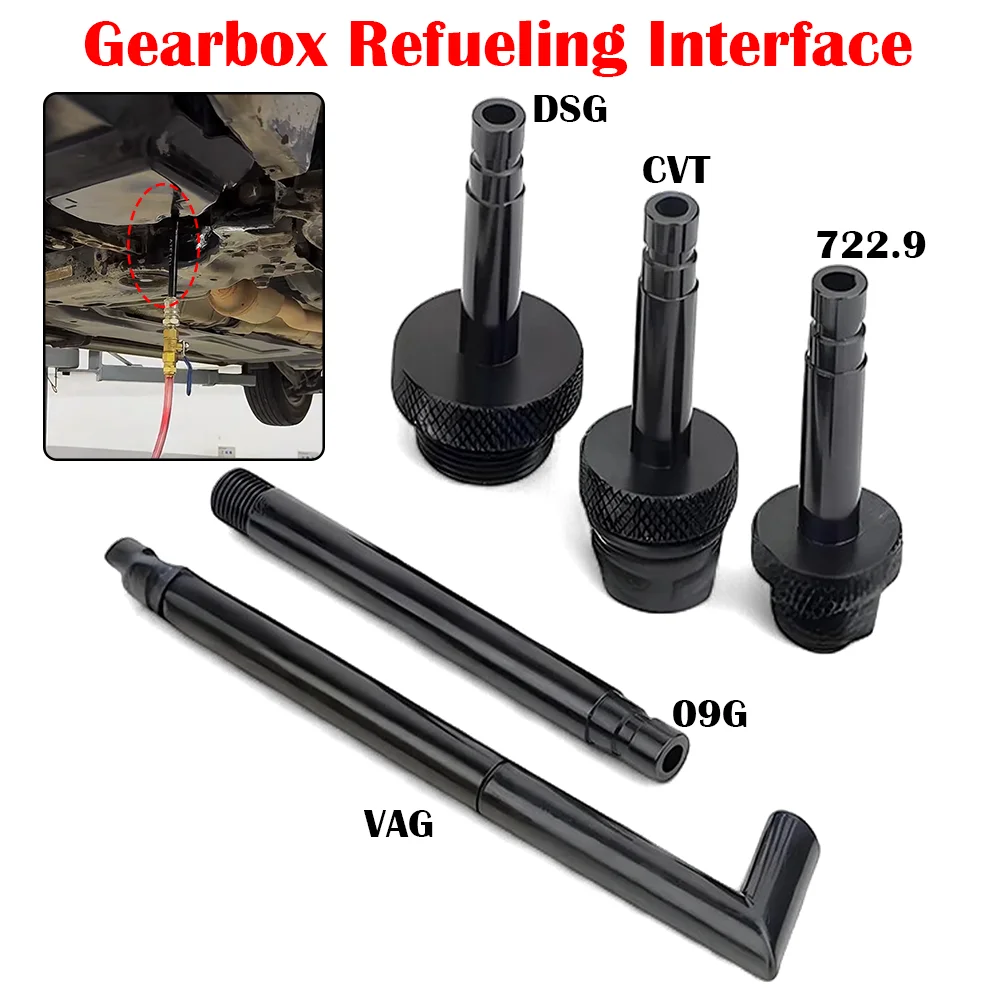 

Gearbox Fluid Filler Adapter Aluminum Car Transmission Oil Filling Change Tools for Audi Mercedes Benz 722.9 CVT DSG 09G 01J