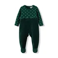 Green girl romper