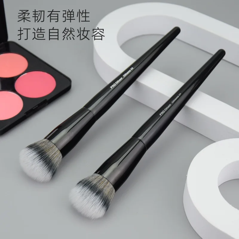 1 piece Pro Diffuser Makeup Brushes Black #64 Stippling Make up Brush Blush Powder contour Face cosmetic tools synthetic hair