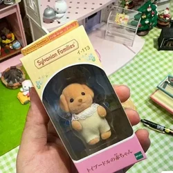 Sylvanians Families Kawaii Plushes Poppen Anime Schattig Massaal Ornament Kinderen Dieren Figuur Klassiek Speelgoed Kinderen Verjaardagscadeaus