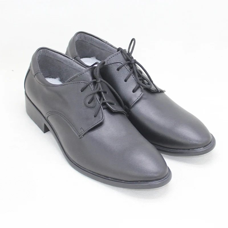 Zapatos de Cosplay Demon Slayer Kibutsuji Muzan, botas de Anime para fiesta de Halloween, zapatos de cuero Pu negros para hombres