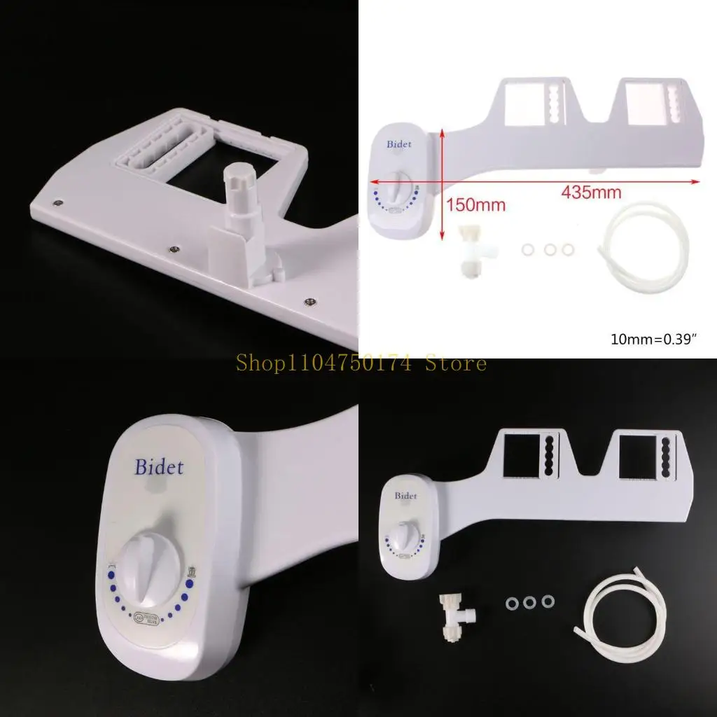 Water Non-Electric Mechanical Bidet Toilet for Seat Attachment with Independent Adjustable Water Pressure Easy Top Sale