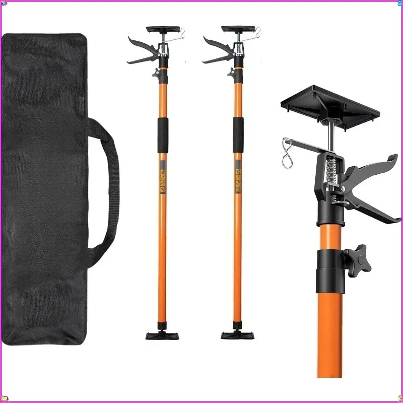 

2PK Heavy Duty Steel Telescopic 3rd Hand Support System, 49-114 Inch Adjustable, 154 lbs Load, for Workshop/Display