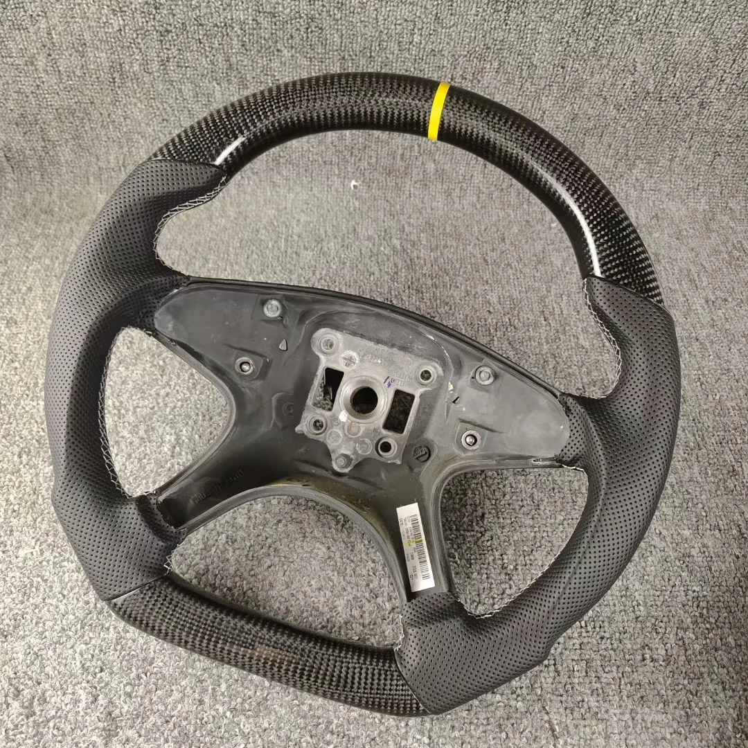 Real Carbon Fiber Steering Wheel For Mercedes Benz W204 C300 C350 C180 C Class 08 09 10