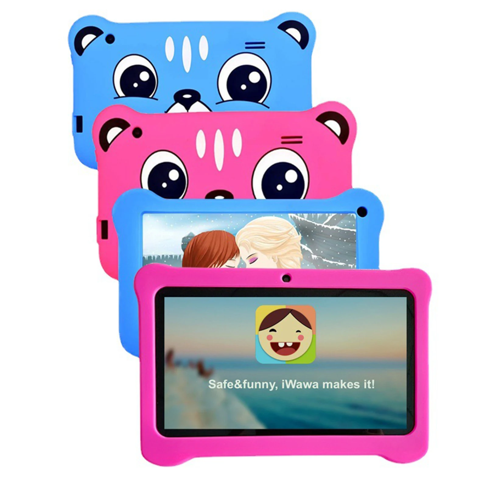 Tablet per bambini da 7 pollici Android 8G ROM 1G RAM apprendimento educazione Tablet WiFi sicurezza schermo di protezione degli occhi regalo giocattolo educativo per bambini