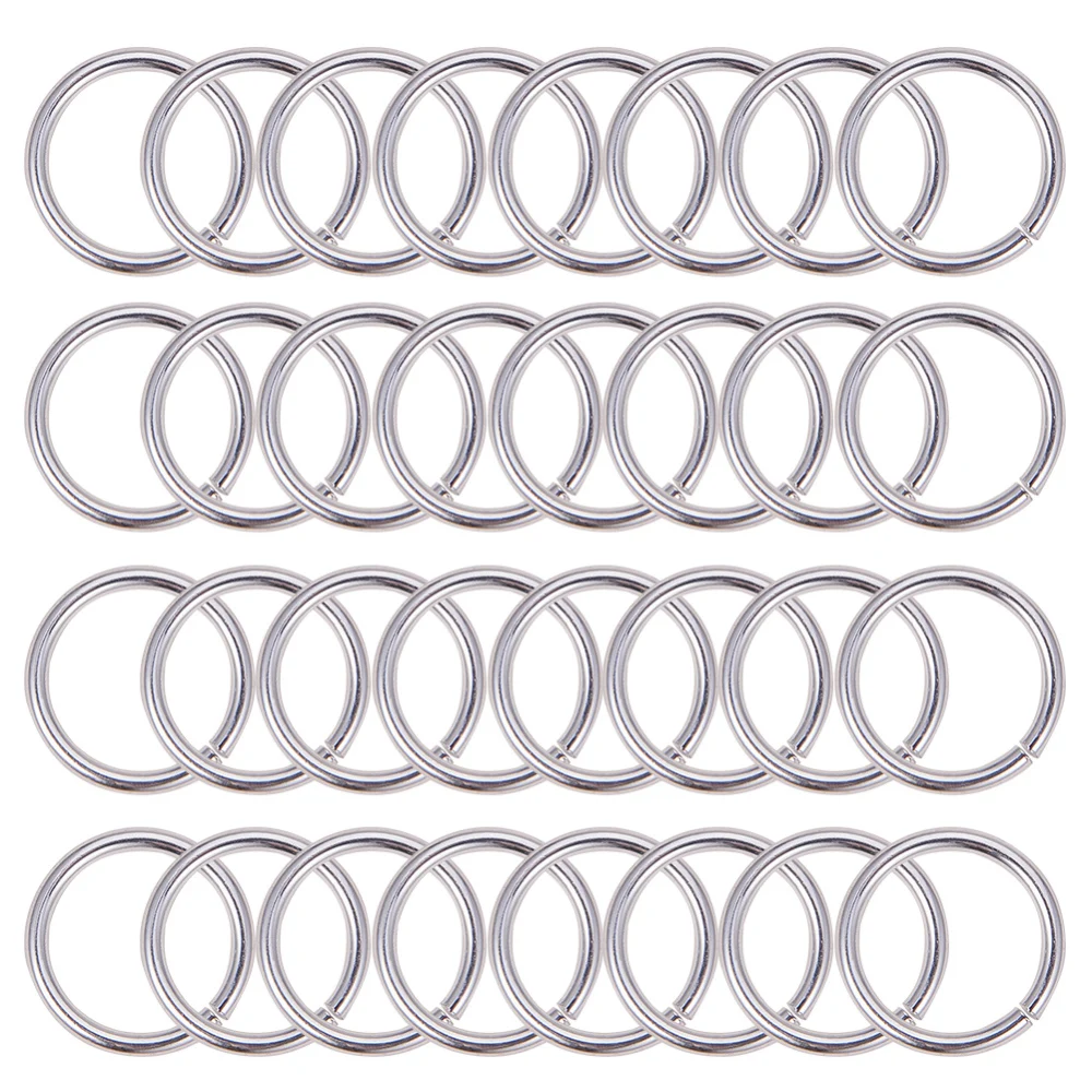 

Aluminium Open Jump Rings Silver 18x2mm 14mm inner diameter 200pcs/box