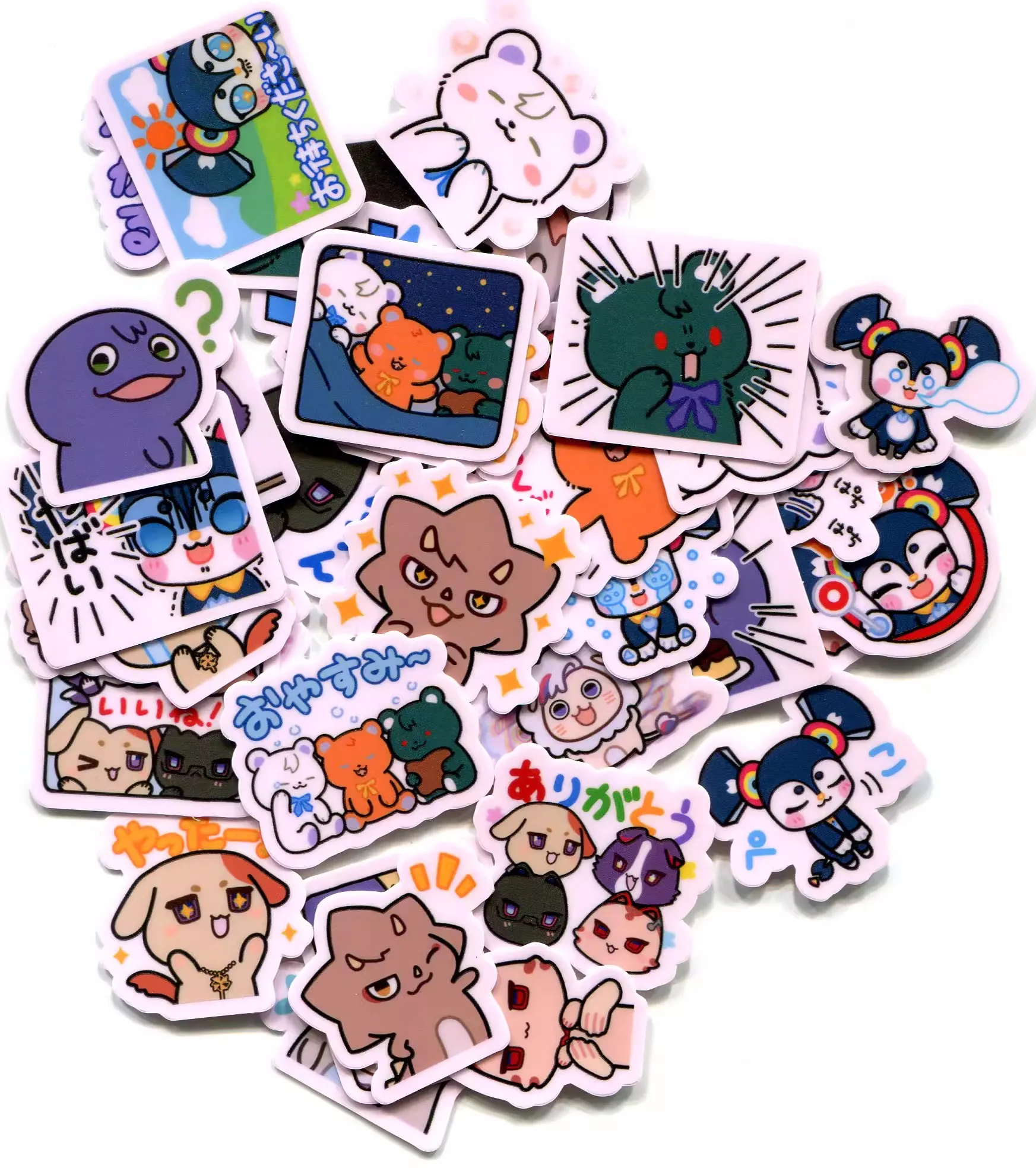 60pcs very cute kiten nijisanji Mascot 2-3cm sticker