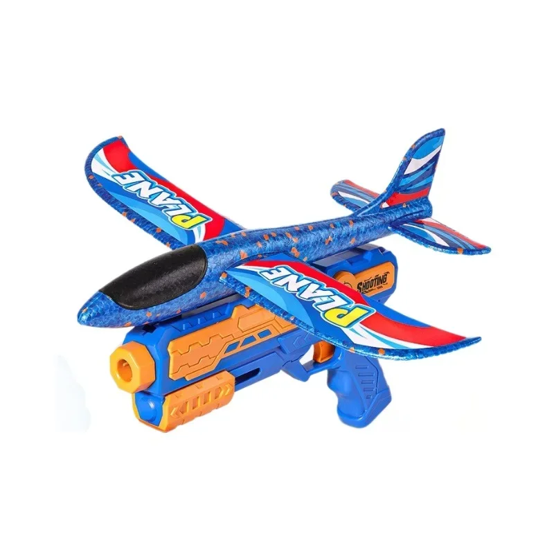 Pistola de avión catapulta para niños, juguete de bala suave, lanzador de bolas, avión de expulsión al aire libre, pistola de juguete, juguetes voladores para niños, regalos de cumpleaños