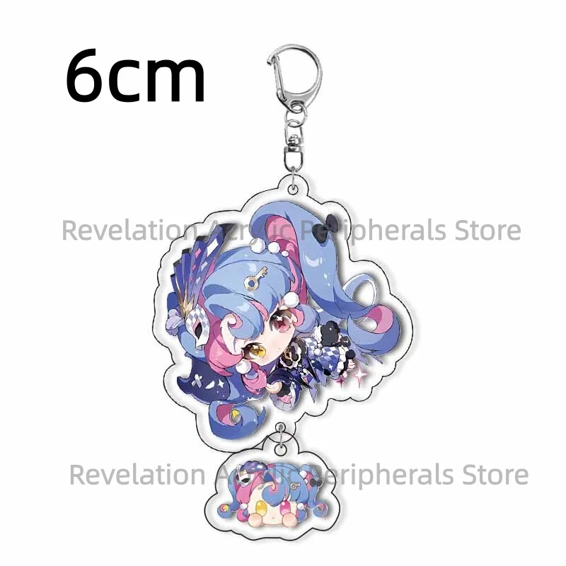 Anime Game Wuthering Waves Acrylic Keychain Cute Acrylic Keychain Accessories Cosplay Pendant Prop Badge Collect Piece 6cm