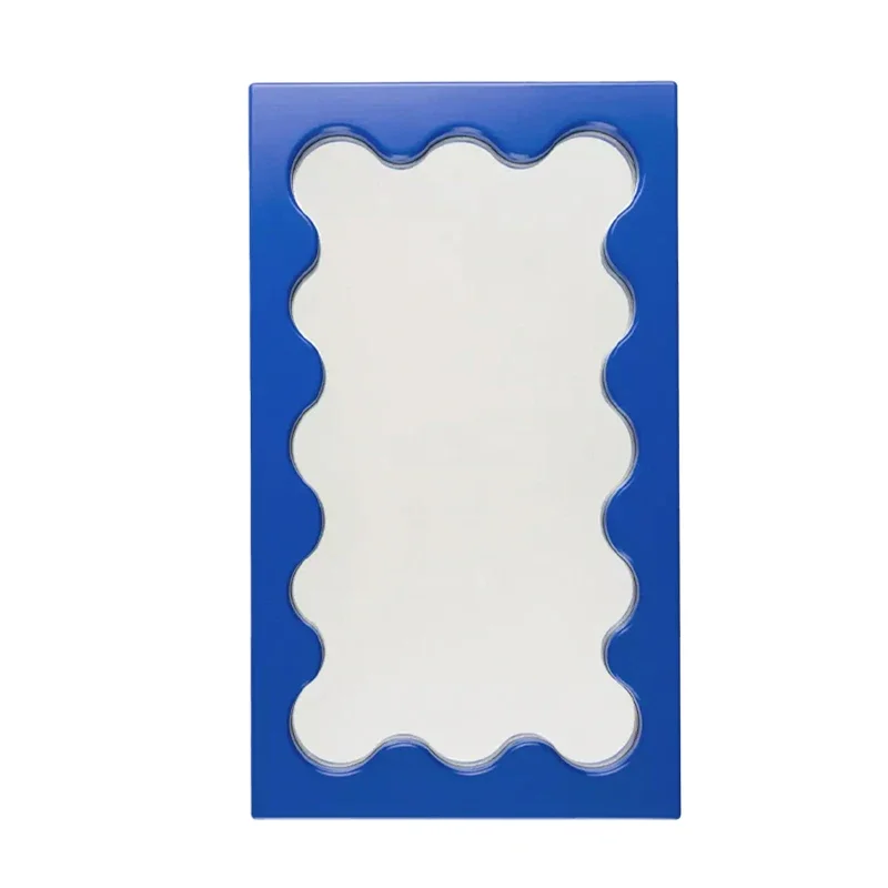 Espejo Rectangular  madera maciza, espejo decorativo para el hogar y el dormitorio, espejo  baño Simple creativo, decoración