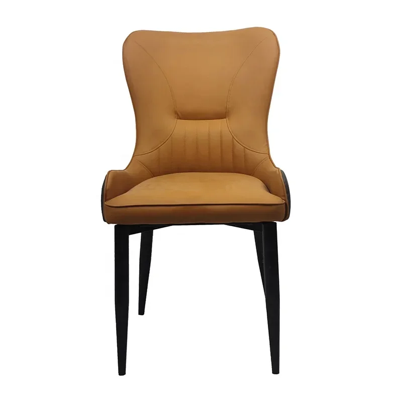 

Роскошный обеденный стул в скандинавском стиле, домашний современный минималистичный стул для макияжа, кожаный стул