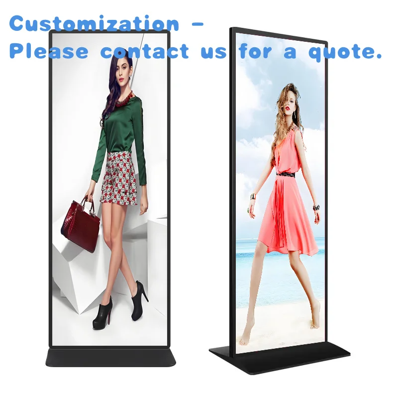 

custom.Lcd Digital Signage Bar Screen Displays 4K Poster Indoor Advertising Player Shelf Display Supermarket