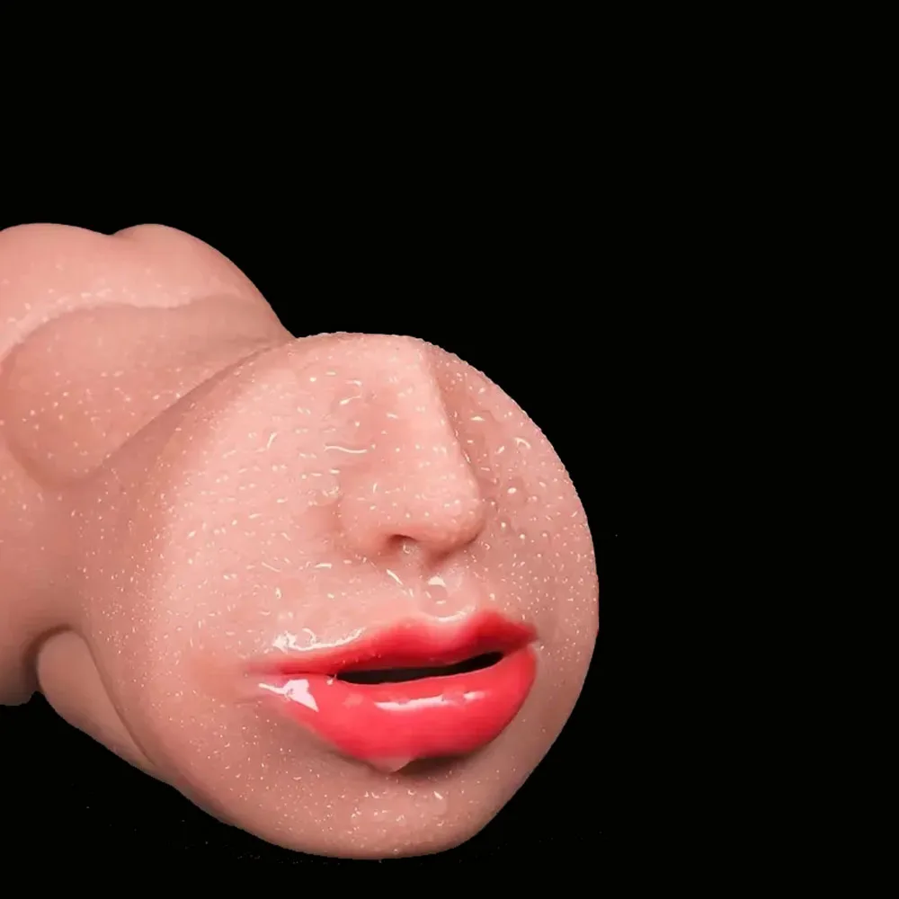 3 in 1 Pocket Pussy Male Masturbator Adult Sex Toys for Men Penis Stimulation Male Blowjob Stroker Toy Tight Anus & Real Mouth