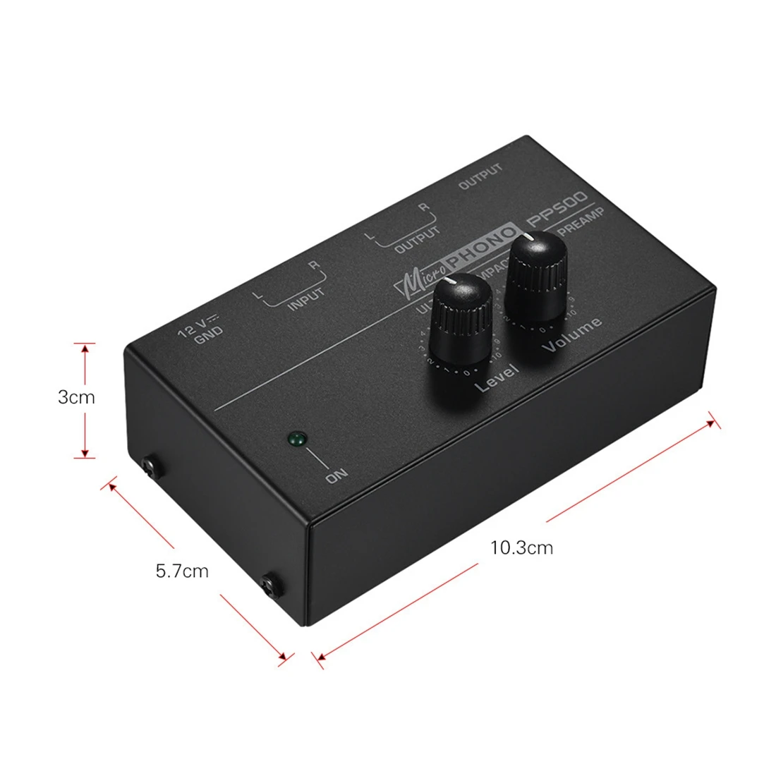 Preamplificatore Ultra-compatto Phono PP500 con regolazione del Volume del bilanciamento del basso preamplificatore preamplificatore per giradischi spina americana