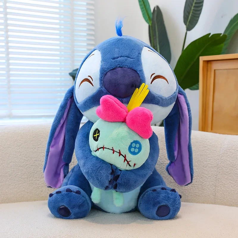 Lilo & Stitch Bonecas de pelúcia fofas de desenho animado, brinquedos kawaii anime macio, travesseiro de pelúcia, brinquedos apaziguar, presente de aniversário para meninos e meninas