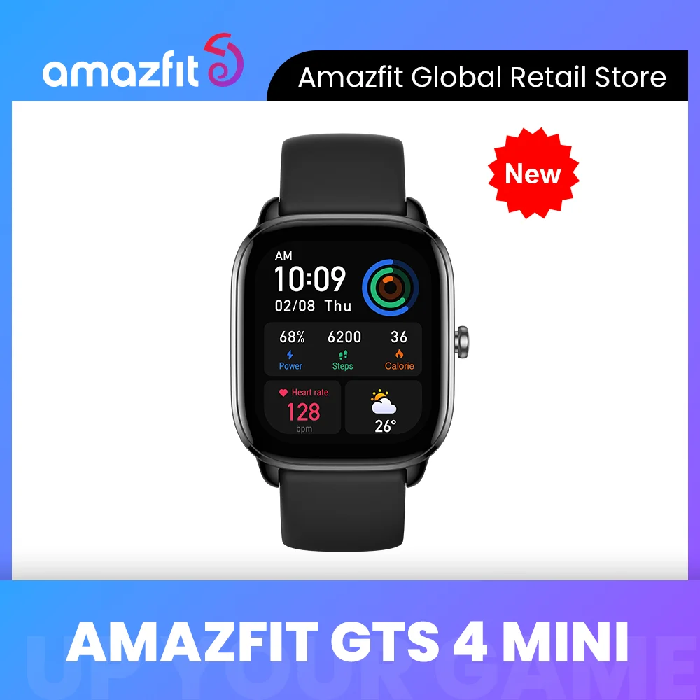 [Première mondiale] Amazfit GTS 4 MINI Smartwatch 120+ Modes sportifs 1,65\