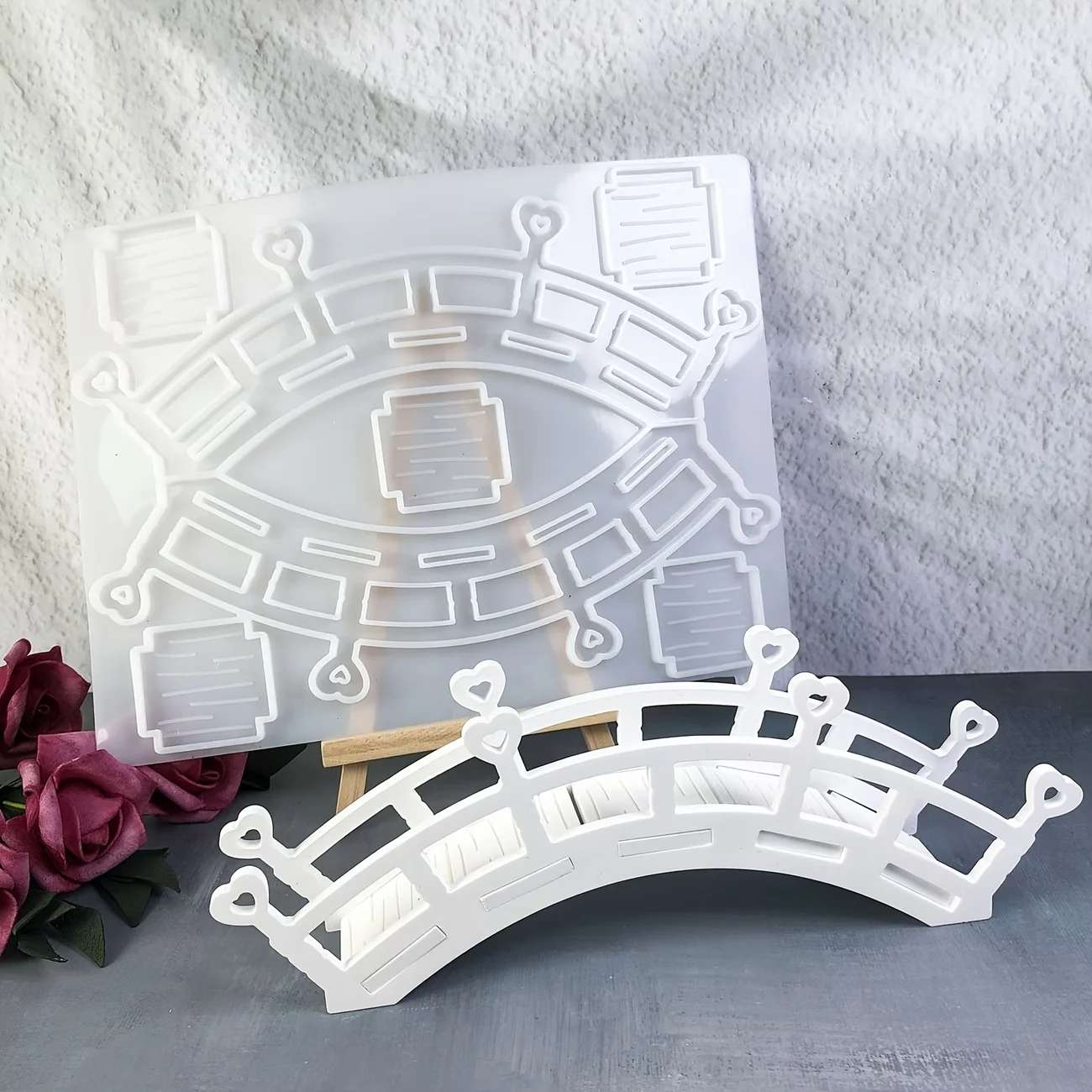 

Silicone Molds for Heart-Shaped Arch Decorations,Perfect for Valentine'S Day Tabletop Decor,Including Epoxy Resin And Plaster