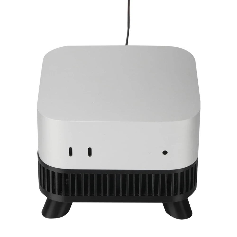 Base de refroidissement coordonnante pour Mac Mini, support de ventilateur anti-poussière, accessoires de bricolage, noir et blanc, figurine, Pro 2024