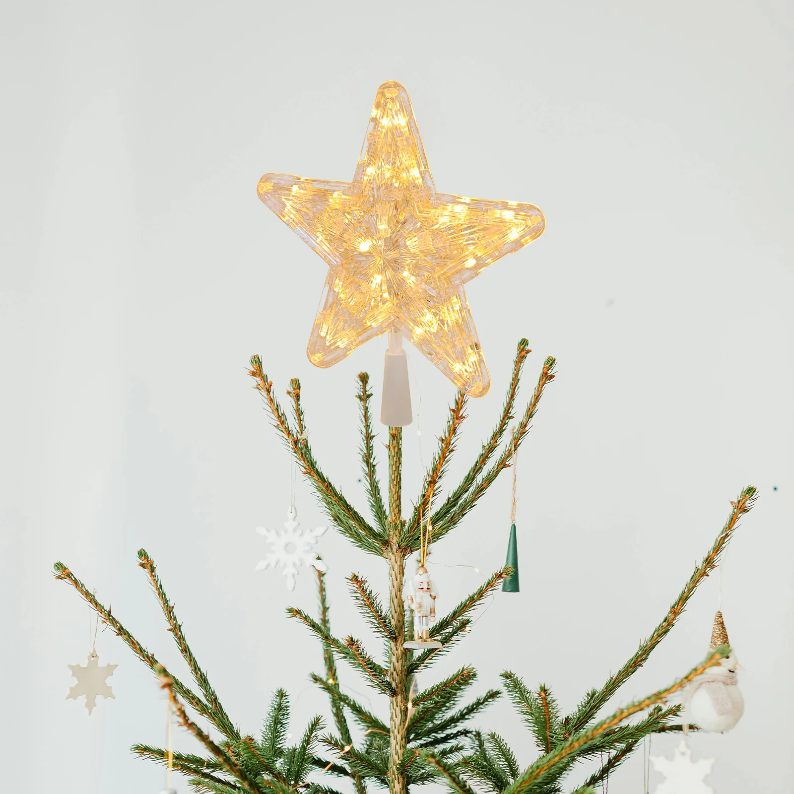 

Christmas Tree Decoration Led Star Topper Dome Angel White Replacement