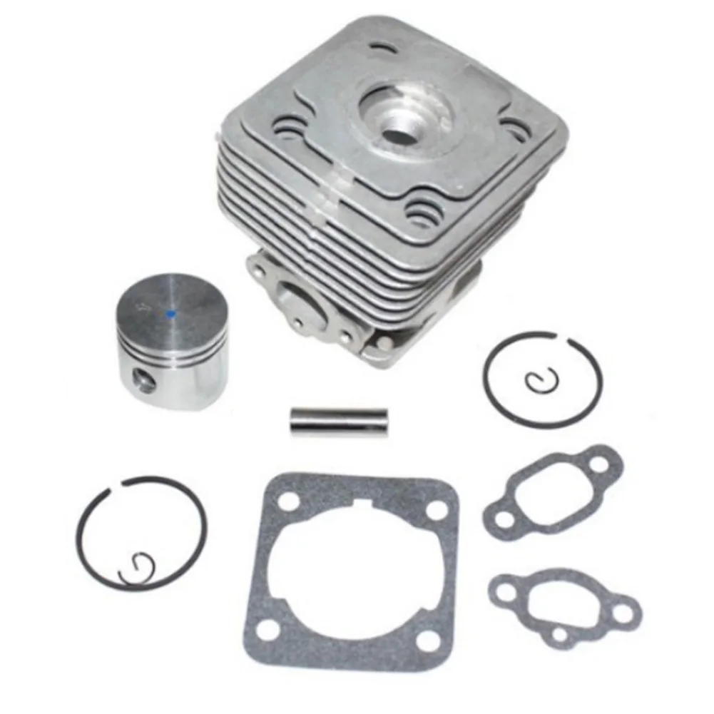1set Cylinder Piston Kit For Mac 741 BC420 For Efco 8410 Garde Power Tools Replacement Metal Cylinder Piston Kit