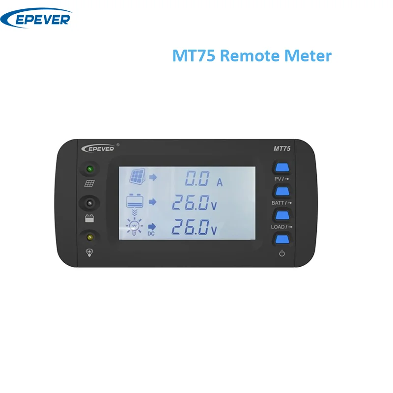 

EPEVER MT75 Remote Meter New Generation Monitor The EPEVER Solar Charge Controller And Inverter On One LCD Screen With Dual RJ45