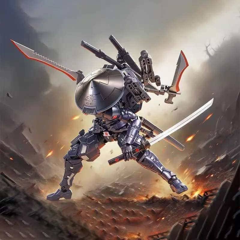 Original Black Samurai Finished Articulated Chinese Mecha Snake Eyes Sc001 Painted Movable Mecha Action Figure Model Toy