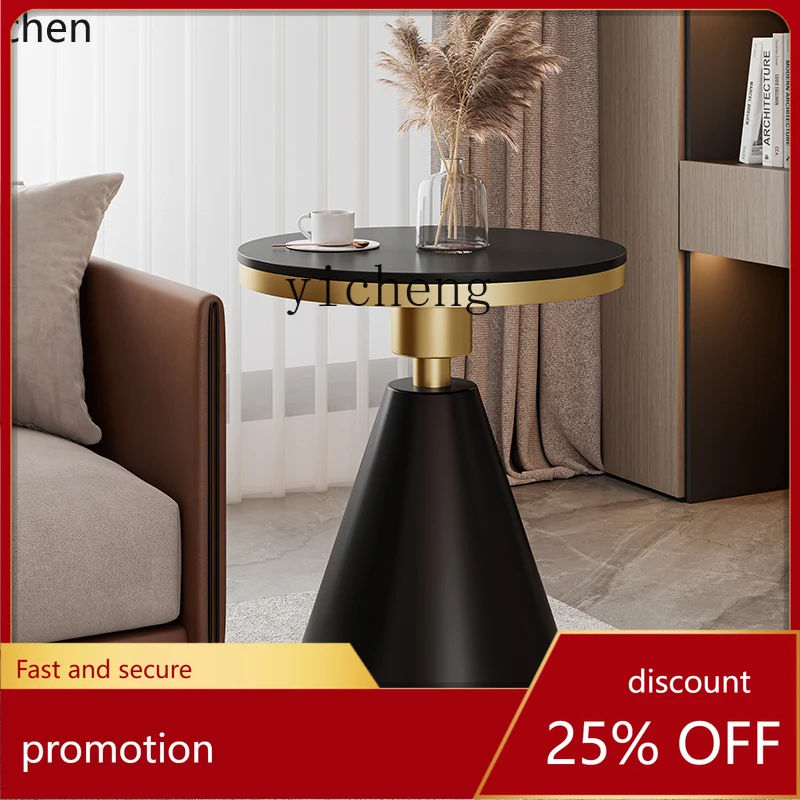 

ZML sofa side few living room household rock slab small coffee table side tabler few bedside storage balcony small round table