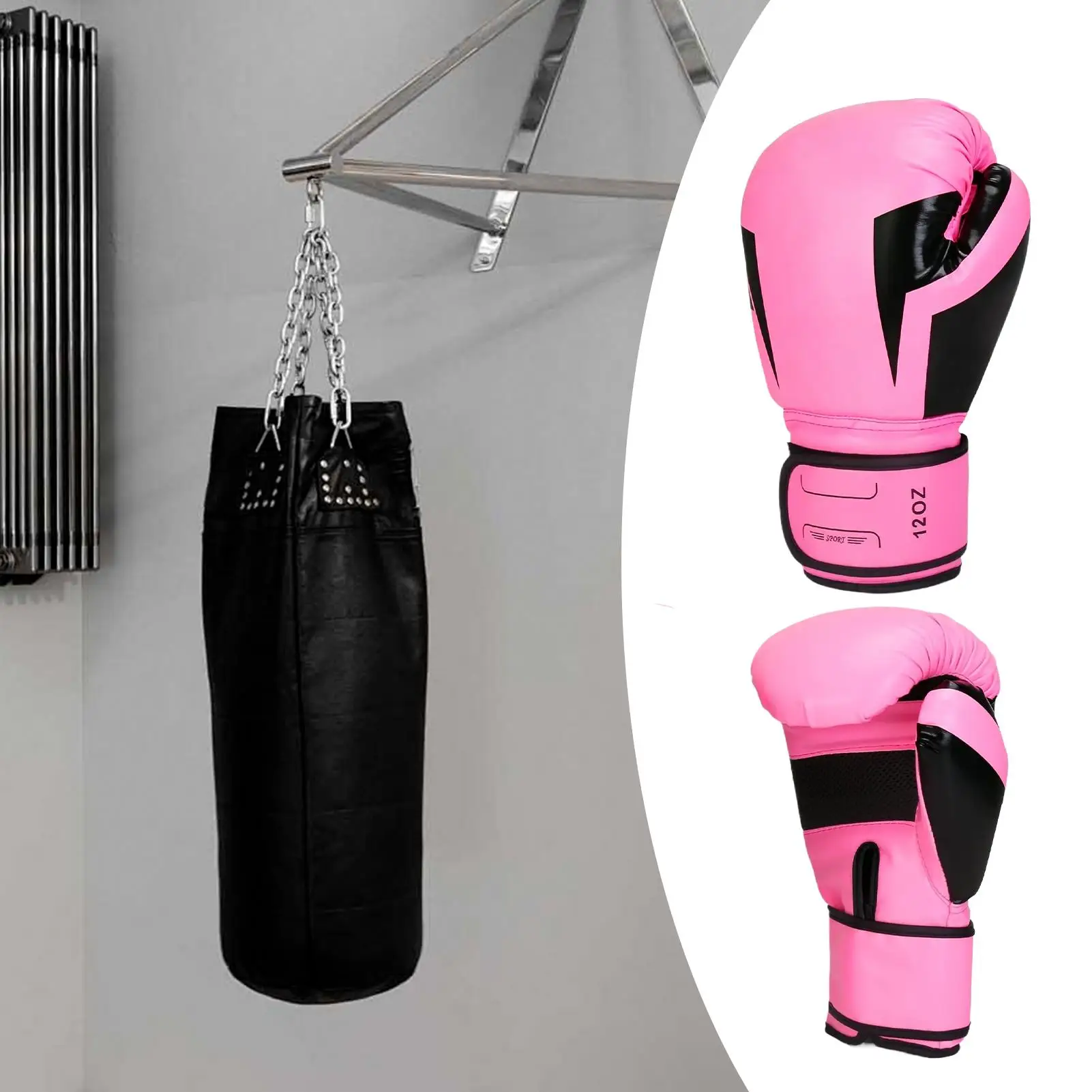 

Womens Boxing Gloves Shock Absorbent PU Breathable Protective Mitts Boxing Training Sparring Equipment For Women Men Adults