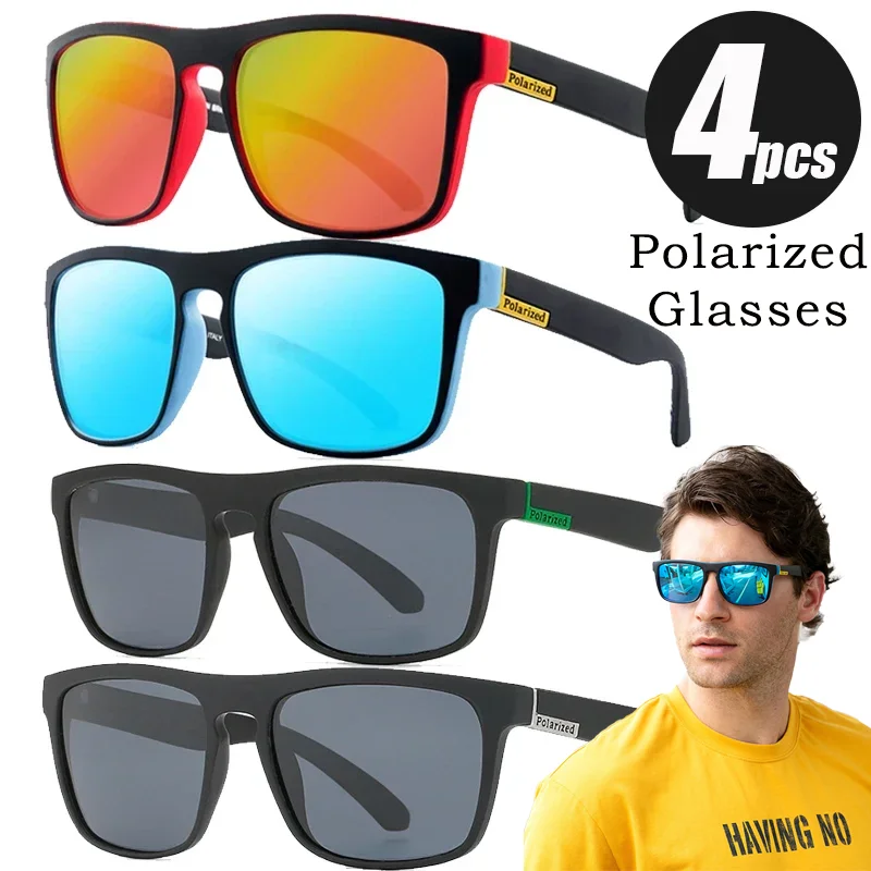 4PCS Klassische Männer Radfahren Gläser Retro Outdoor Sport UV Schutz Brillen Polarisierte Hohe Qualität UV 400 Unisex Brillen
