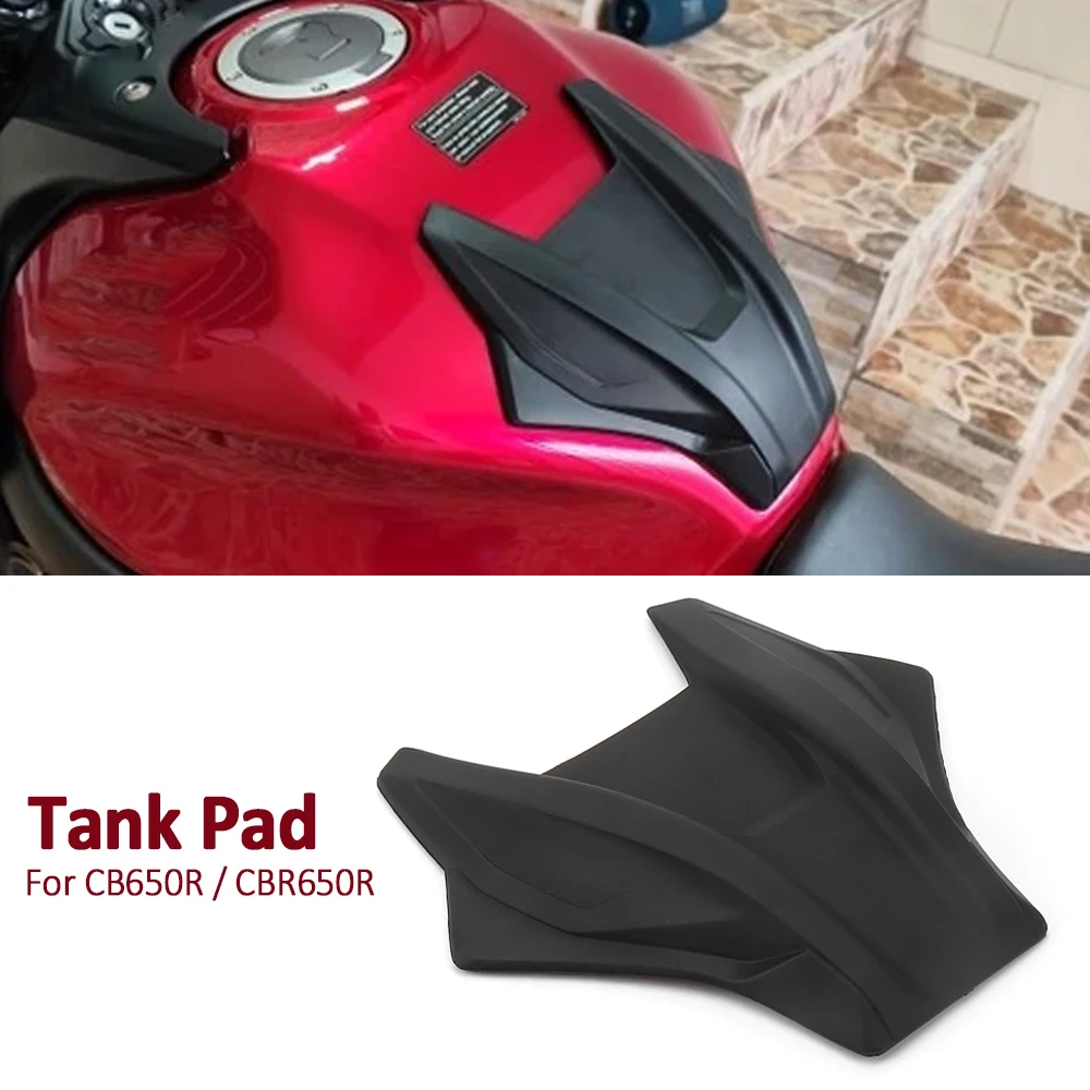 

New Motorcycle Accessories Black For HONDA CBR650R CBR 650R CB650R CB 650 R Fuel Tank Pads Middle Stickers Protector Decal