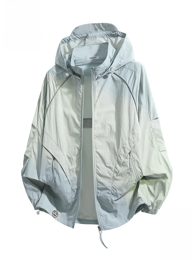 

Мужская летняя куртка Paul Frank Large-Mouth Monkey Faion для активного отдыха, тонкая, из ледяного шелка, с защитой от УФ-излучения