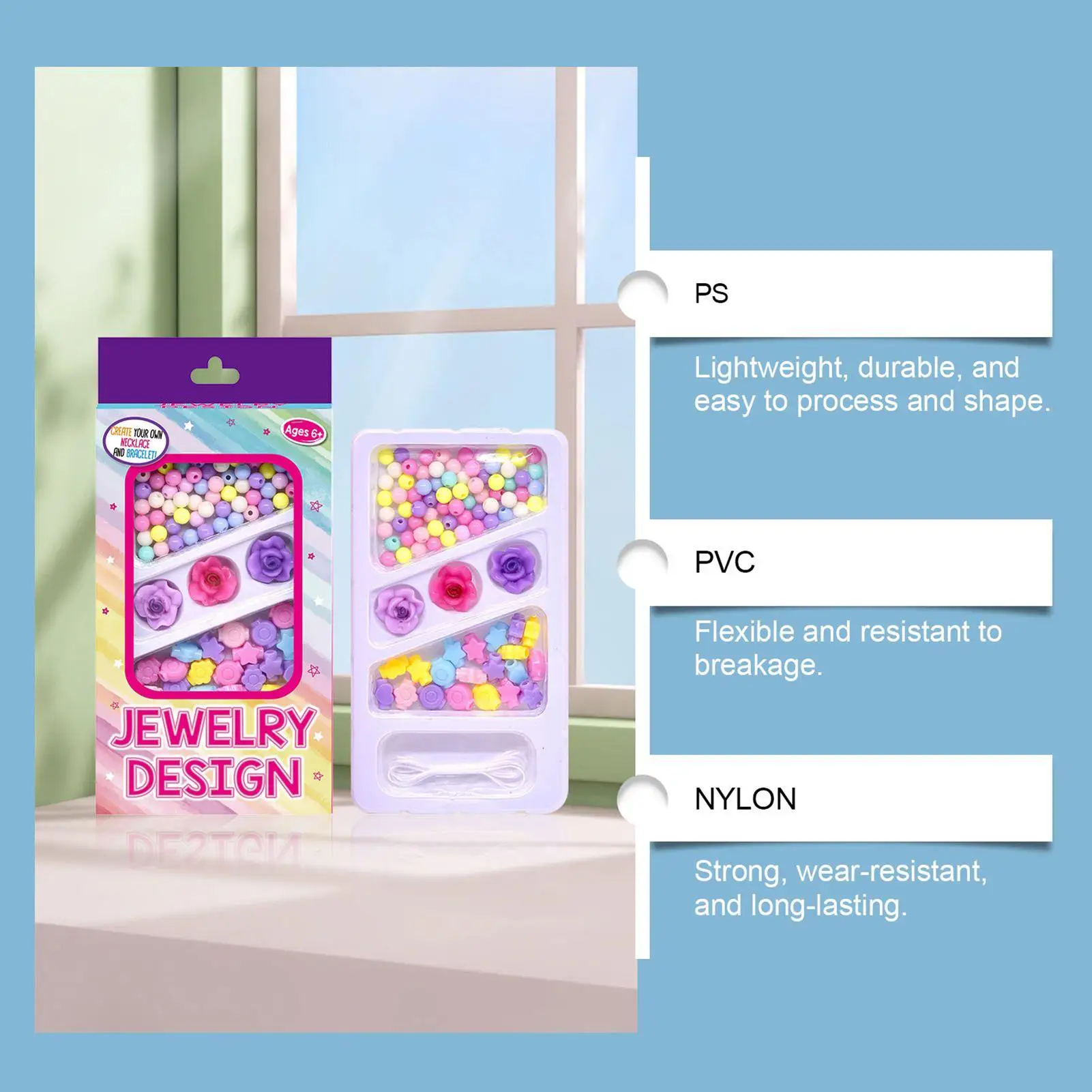 Kralenarmband maken Kit Sieraden maken Kit Kralen Handgemaakte sieraden Crafting Set voor tieners Meisjes Ouders Leraren Familie Tijd