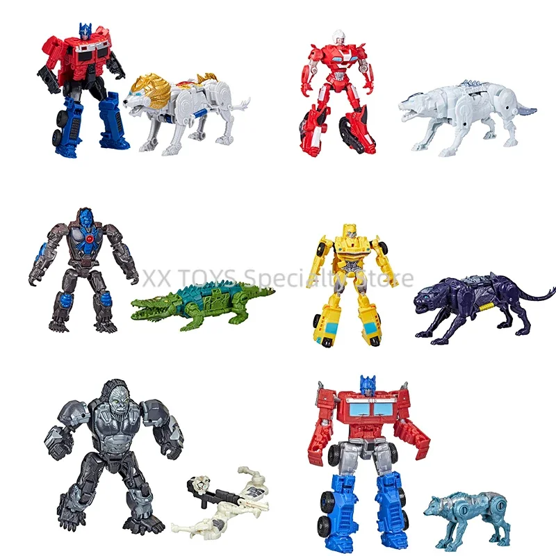 Hasbro Transformers Rise of the Beasts Movie Beast Alliance Optimus Primal & Skullcruncher Lionblade Bumblebee & Snarlsaber Gift