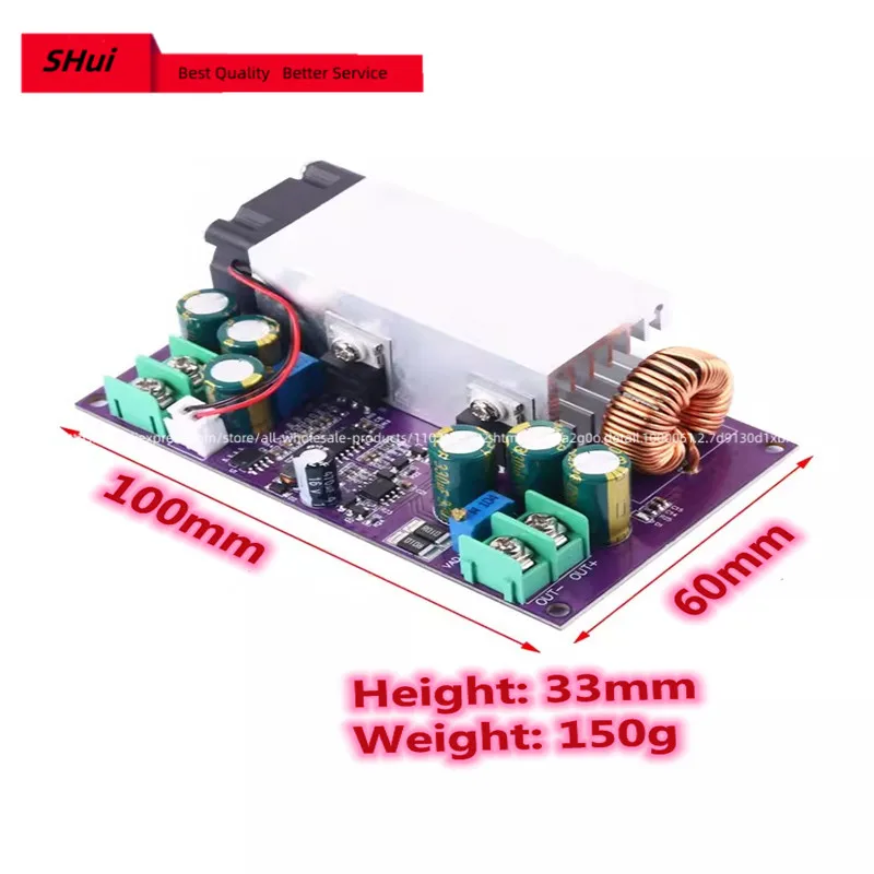 Módulo ajustável Step-Down Power Board, carregamento de bateria atual constante, alta potência, DC-DC, 600W, 25A