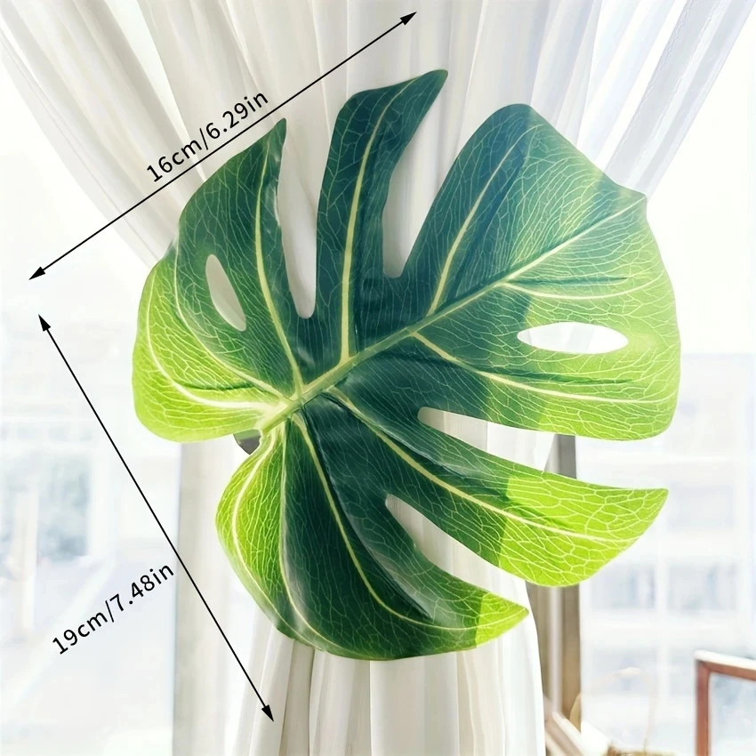 1/2/4 قطعة: الإبداعية اليدوية الموسمية أوراق النخيل الستار كليب لغرفة النوم غرفة المعيشة الديكور الستار الأشرطة ديكور المنزل