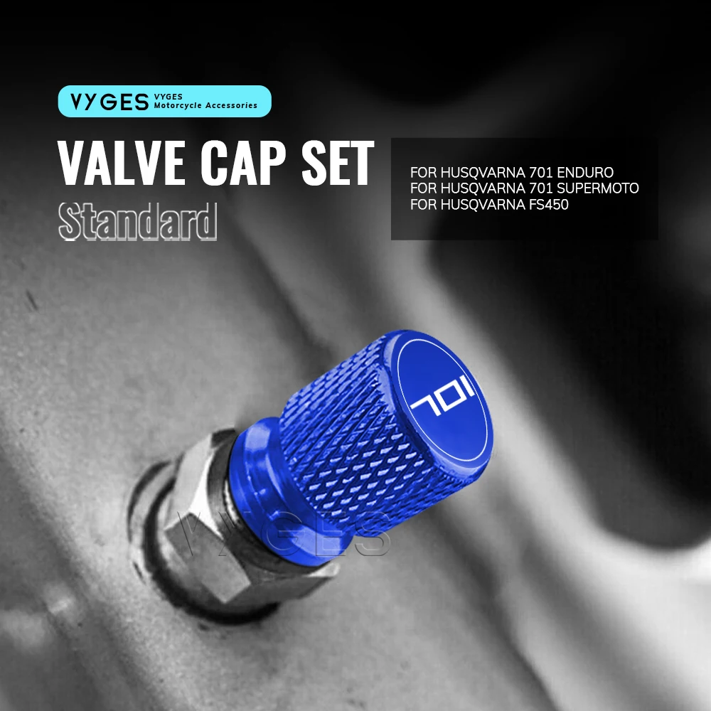 

Motorcycle Standard Valve Cap Set Tire Caps Set For Husqvarna 701 Enduro 701 Supermoto FS450